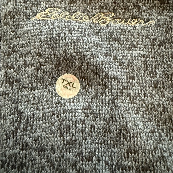 Eddie Bauer Men's Convector 1/2-Zip Sweater NWT Tall XL Navy Blue - Picture 4 of 5